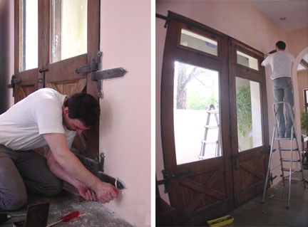 ReHanging Of Antique Doors