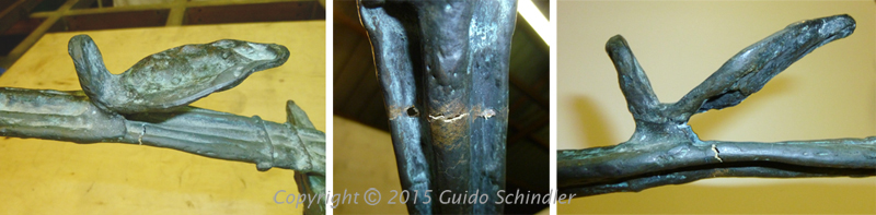 Giacometti Bronze Table Repair 2