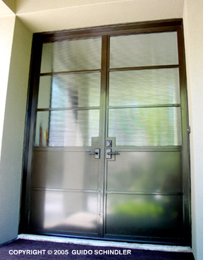 Metal & Glass Double Doors  2