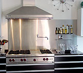 Stainless Backsplash Shelves