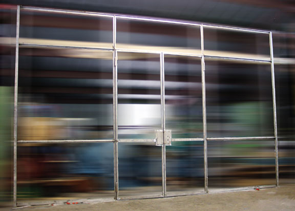 Minimalist Stainless Glass Doors 1