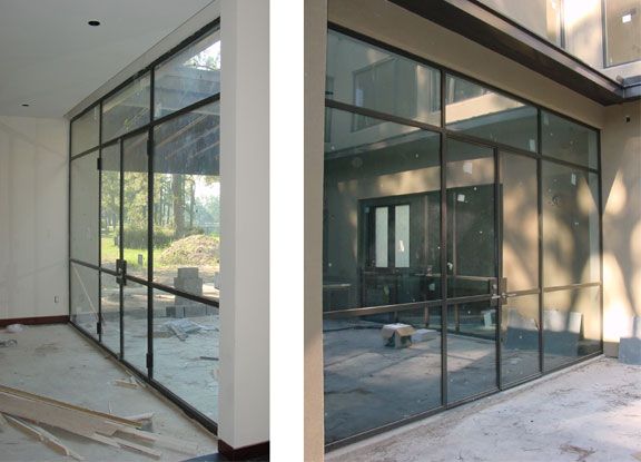 Minimalist Stainless Glass Doors 5