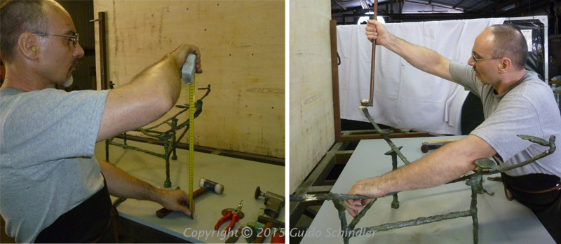 Giacometti Bronze Table Repair 5