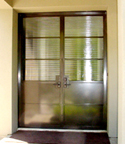 Metal & Glass Double Doors