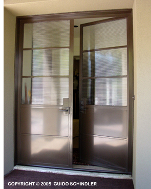 Metal & Glass Double Doors  3