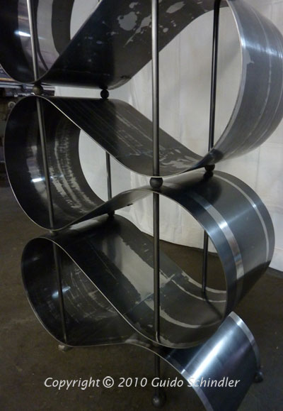 Curving Steel Wine Racks 2